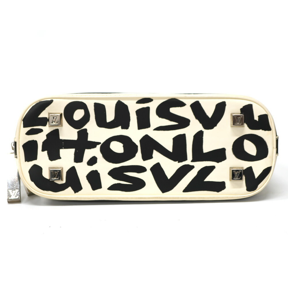 Louis Vuitton Alma Black White Bag - Picture 4 of 9
